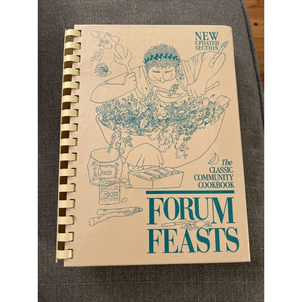 Forum Feasts Cookbook New Updated 1989 Waldwick New Jersey VTG Forum School